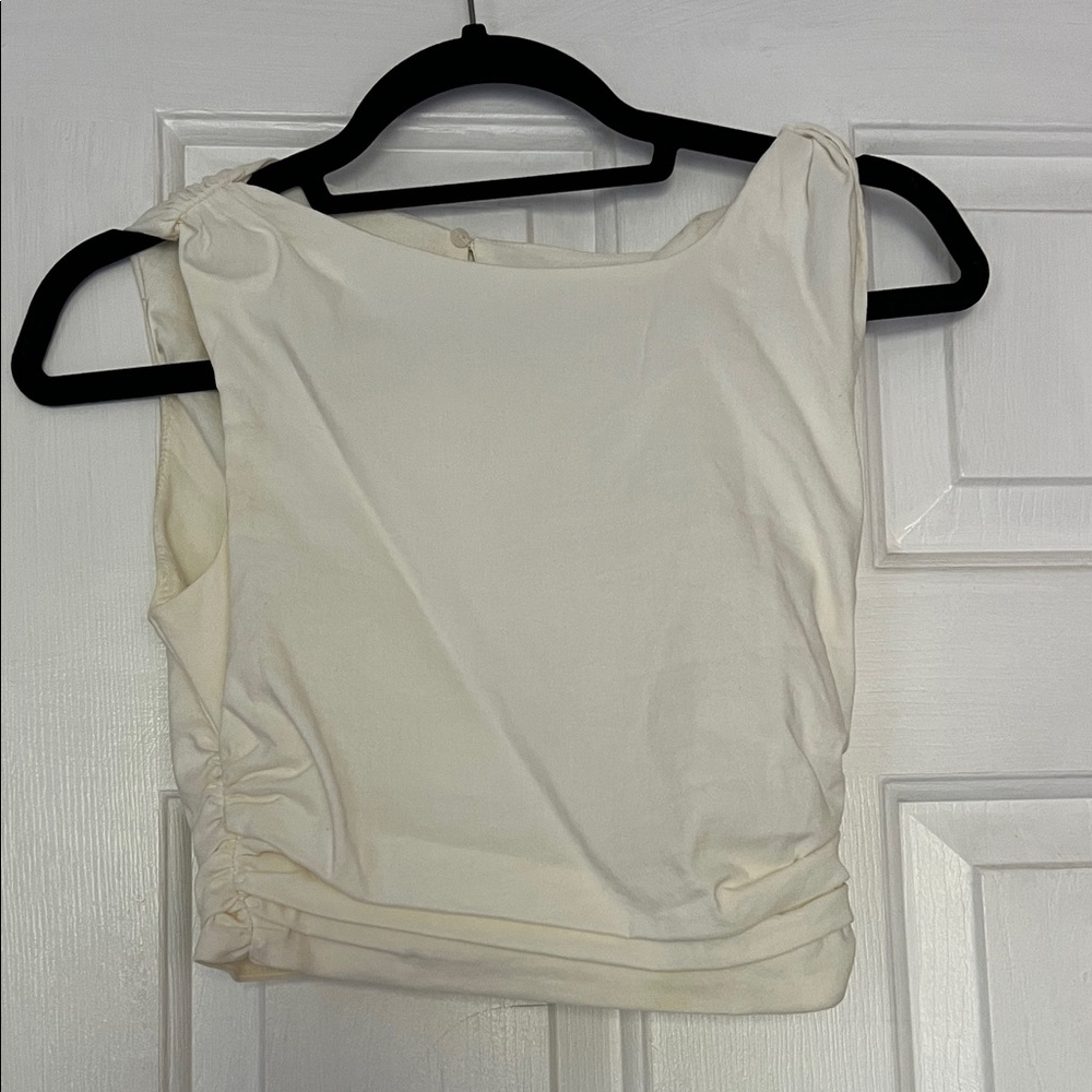 Elegant Cream Women's Top